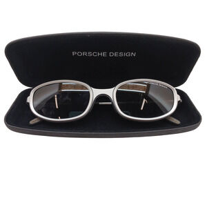 Porsche Design P3004 Sunglasses FRAME Only Metallized Gray Arms w/ Original Case